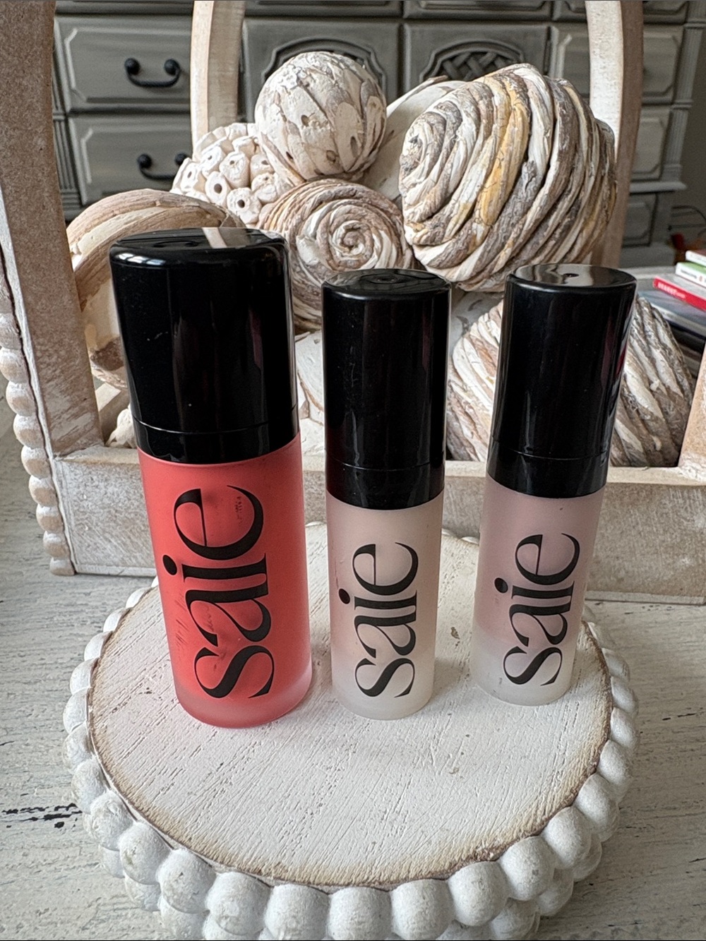 Saie Bundle - Glowy Super Gel x 2 & Poppy Dew Blush